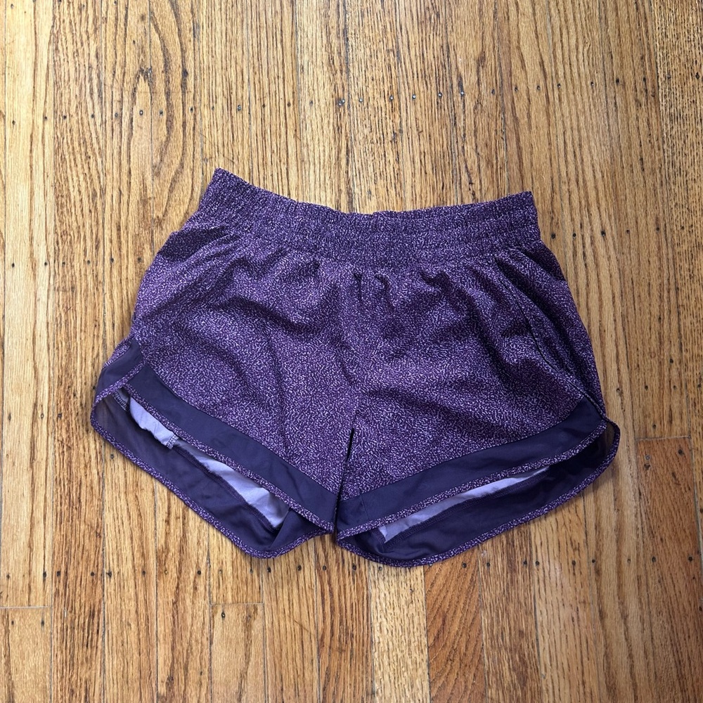 Athleta Women's Mesh Racer Run Purple Athletic Shorts Size Small